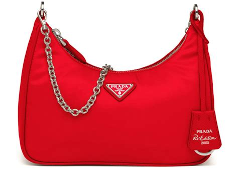 red prada re-edition 2005 nylon bag|prada re edition 2005 saffiano.